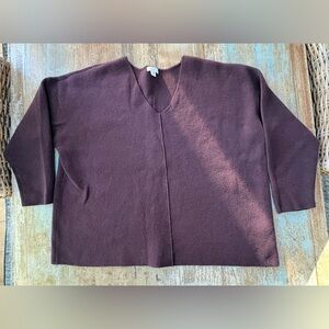 J. Jill Plum Knit Top